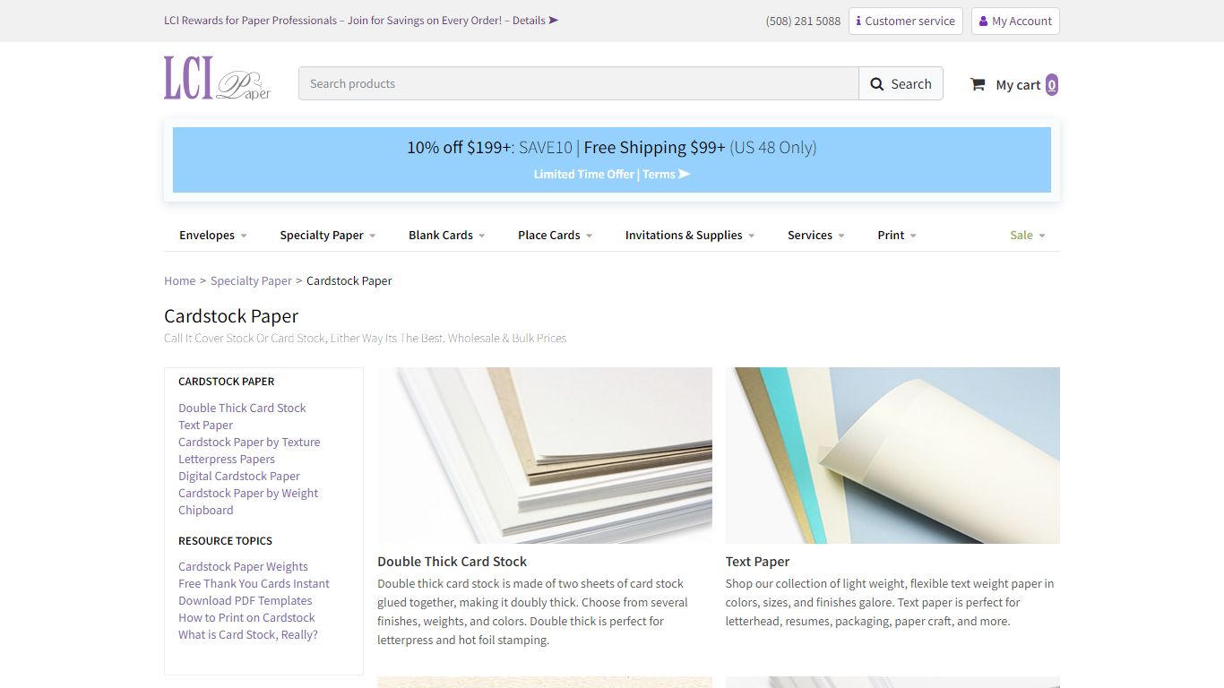 Card Stock Paper | Wholesale, Bulk, Wedding - LCI Paper